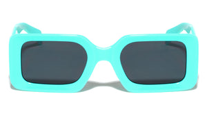 Geometric Panel Temple Fashion Rectangle Butterfly Wholesale Sunglasses