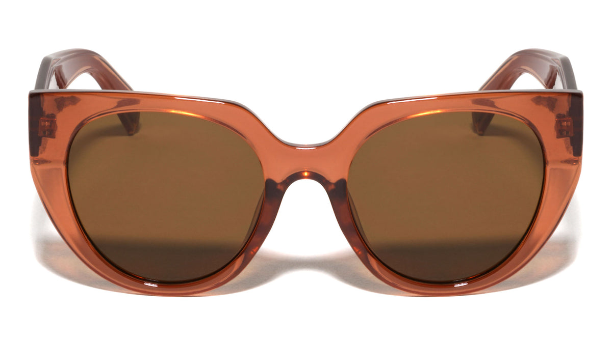 Print Color Temple Accent Fashion Cat Eye Wholesale Sunglasses