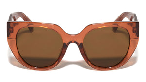 Print Color Temple Accent Fashion Cat Eye Wholesale Sunglasses