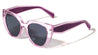 Print Color Temple Accent Fashion Cat Eye Wholesale Sunglasses