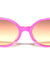 Crystal Color Floral Design Retro Fashion Oval Wholesale Sunglasses