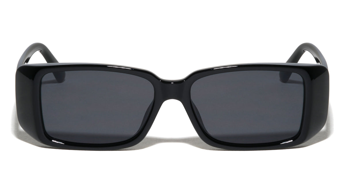 Side Frame Shield Retro Rectangle Butterfly Wholesale Sunglasses