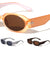 Crystal Color Fashion Retro Geometric Oval Wholesale Sunglasses