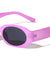 Crystal Color Fashion Retro Geometric Oval Wholesale Sunglasses