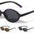 Tortoise Frame Retro Fashion Slim Oval Wholesale Sunglasses