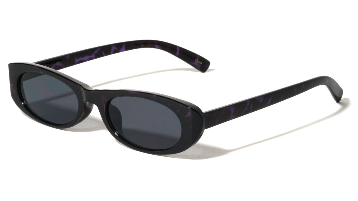 Tortoise Frame Retro Angled Sides Wide Butterfly Wholesale Sunglasses