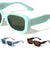 Diamond Temple Stud Accent Fashion Wide Butterfly Wholesale Sunglasses