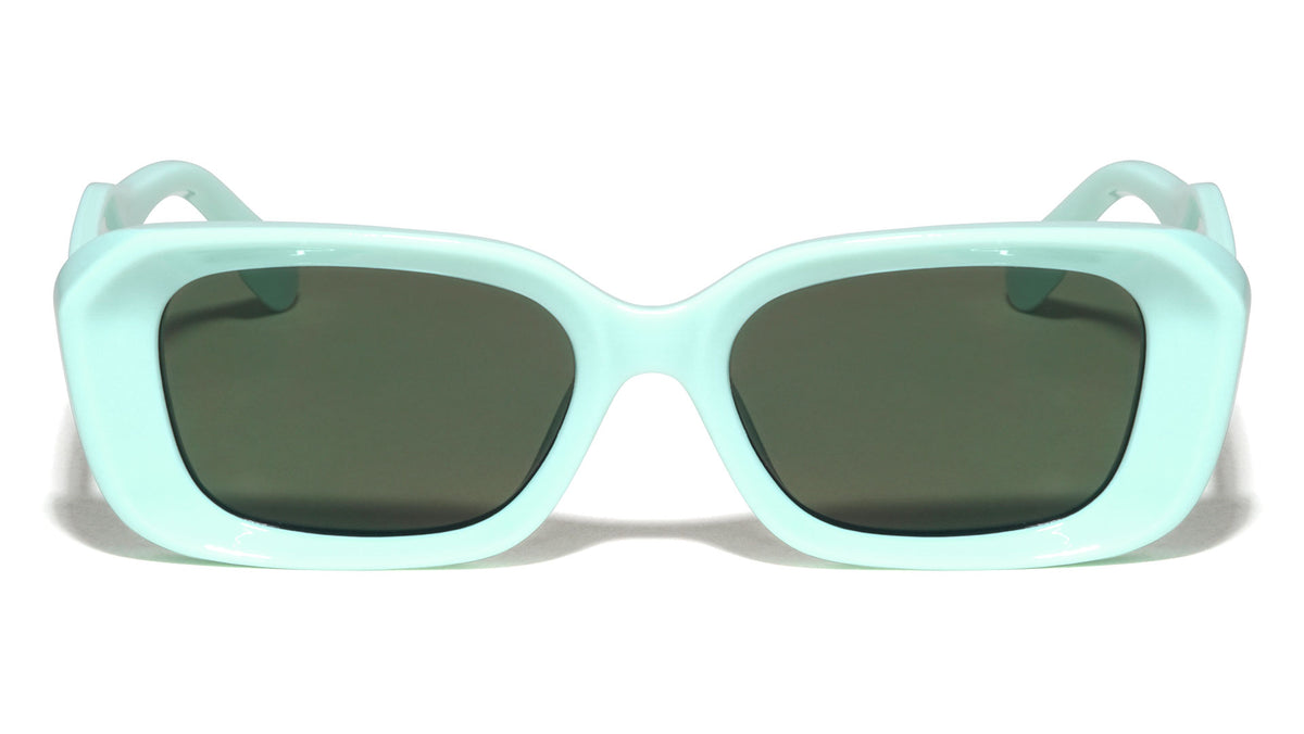 Diamond Temple Stud Accent Fashion Wide Butterfly Wholesale Sunglasses