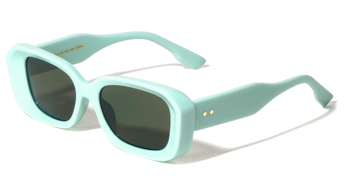 Diamond Temple Stud Accent Fashion Wide Butterfly Wholesale Sunglasses
