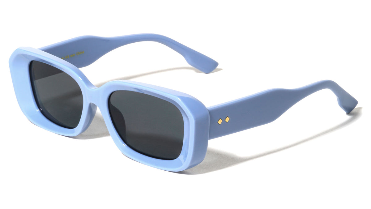 Diamond Temple Stud Accent Fashion Wide Butterfly Wholesale Sunglasses
