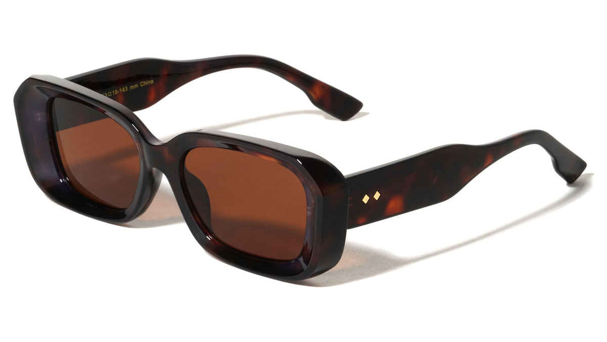 Diamond Temple Stud Accent Fashion Wide Butterfly Wholesale Sunglasses