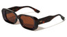 Diamond Temple Stud Accent Fashion Wide Butterfly Wholesale Sunglasses