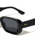 Diamond Temple Stud Accent Fashion Wide Butterfly Wholesale Sunglasses