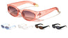 Tip Cutout Gold Accent Fashion Oval Wholesale Sunglasses