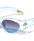 Tip Cutout Gold Accent Fashion Oval Wholesale Sunglasses