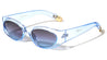 Tip Cutout Gold Accent Fashion Oval Wholesale Sunglasses