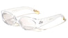 Tip Cutout Gold Accent Fashion Oval Wholesale Sunglasses