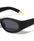 Tip Cutout Gold Accent Fashion Oval Wholesale Sunglasses