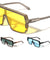 Flat Top Brow Bar One Piece Shield Lens Rectangle Wholesale Sunglasses