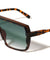 Flat Top Brow Bar One Piece Shield Lens Rectangle Wholesale Sunglasses