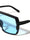 Flat Top Brow Bar One Piece Shield Lens Rectangle Wholesale Sunglasses