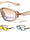 Concave Temple One Piece Shield Lens Fashion Wide Butterfly Wholesale Sunglasses