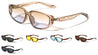 Concave Temple One Piece Shield Lens Fashion Wide Butterfly Wholesale Sunglasses
