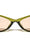 Two Bar Temple Accent Fashion Retro Cat Eye Wholesale Sunglasses