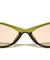 Two Bar Temple Accent Fashion Retro Cat Eye Wholesale Sunglasses