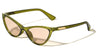 Two Bar Temple Accent Fashion Retro Cat Eye Wholesale Sunglasses