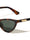 Two Bar Temple Accent Fashion Retro Cat Eye Wholesale Sunglasses