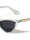 Two Bar Temple Accent Fashion Retro Cat Eye Wholesale Sunglasses