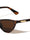 Two Bar Temple Accent Fashion Retro Cat Eye Wholesale Sunglasses