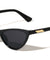 Two Bar Temple Accent Fashion Retro Cat Eye Wholesale Sunglasses