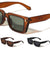 Frontal Three Block Accent Fashion Geometric Cat Eye Wholesale Sunglasses