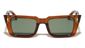Frontal Three Block Accent Fashion Geometric Cat Eye Wholesale Sunglasses