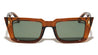 Frontal Three Block Accent Fashion Geometric Cat Eye Wholesale Sunglasses