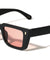 Frontal Three Block Accent Fashion Geometric Cat Eye Wholesale Sunglasses
