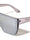 Crystal Color Rimless One Piece Shield Lens Flat Top Rectangle Wholesale Sunglasses