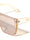 Crystal Color Rimless One Piece Shield Lens Flat Top Rectangle Wholesale Sunglasses