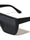 Crystal Color Rimless One Piece Shield Lens Flat Top Rectangle Wholesale Sunglasses