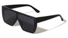 Crystal Color Rimless One Piece Shield Lens Flat Top Rectangle Wholesale Sunglasses