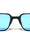 Color Lens Two Dot Temple Accent Retro Rectangle Wholesale Sunglasses