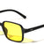 Color Lens Two Dot Temple Accent Retro Rectangle Wholesale Sunglasses