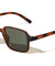 Color Lens Two Dot Temple Accent Retro Rectangle Wholesale Sunglasses