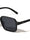 Color Lens Two Dot Temple Accent Retro Rectangle Wholesale Sunglasses