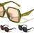 Hinge Bar Accent Oversized Fashion Geometric Butterfly Wholesale Sunglasses