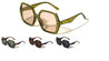 Hinge Bar Accent Oversized Fashion Geometric Butterfly Wholesale Sunglasses
