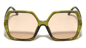 Hinge Bar Accent Oversized Fashion Geometric Butterfly Wholesale Sunglasses
