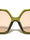 Hinge Bar Accent Oversized Fashion Geometric Butterfly Wholesale Sunglasses